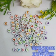 Round Letter Beads Alphabet Beads