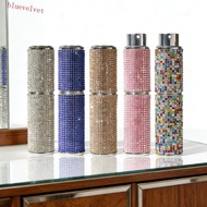 BLUEVELVET 8ml Perfume Bottle, Refillable Rhinestones Rotary Type Spray Bottle, Luxury Portable Reus