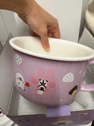 全新/ P助與粉紅兔陶瓷碗碟套裝（可洗碗機/微波爐/焗爐）