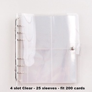 A5 200 POCKETS COLOR RING 2R 3R GLITTER SLEEVE Photocard binder Card Holder KPOP Card Photo Album BT
