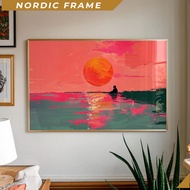 Wall paintings,Verano Poster, Orange Wall Art, Dopamine Decor, Bedroom Wall Art, Summer House Decor,