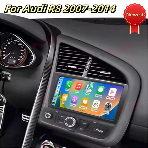 8Inch Car Radio For Audi R8 V10 Spyder 2007-2015 Wireless Carplay Android Auto Multimedia Player GPS