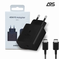 Samsung 45 Watt Fast Charging Charger 45 Watt Type C to Type C Batok Charger Samsung Type C Original