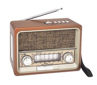 Videyas Portable Shortwave Retro Radio， AM FM Vintage Radio with Bluetooth Speaker， Best Reception，