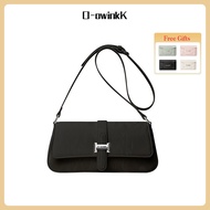 O-owinkK Women's New Baguette Bag Solid Color Stylish Shoulder Crossbody