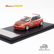 Fast Speed FS 1:64 Civic Type-R Mk1 EK9 Spoon Red Lego #56 limited999 Diecast Model Car