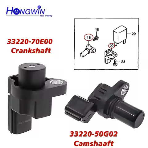 33220-70E00 33220-50G02 Cam Crank shaft Position Sensor For 89-01 Suzuki Swift Vitara Sidekick X-90 