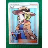 Lady SV86/SV94 Full Art Texture Holofoil Trainer Supporter PTCG Pokemon Card Hidden Fates