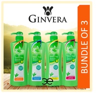 🌟GINVERA🌟[Bundle of 3] Green Tea Shampoo 750g(Dry/ Normal/ Oily/ Scalp Care) Ginseng/Natural