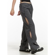 DUNEA DUNEA Sexy Neutral Side Cutout Drawstring Long Pants