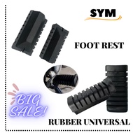 SYM Bonus 110 1Pair Motorcycle Front Footrest RUBBER universal Color Black Motorcycle Accessories