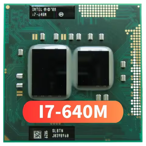 Core i7-640M i7 640M SLBTN 2.8 GHz Dual Core Processor Laptop CPU 4W 35W Socket G1 / rPGA988A Compat