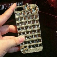 SQL SHOP Case bling square silver ribbon | Phone case custom bling bling