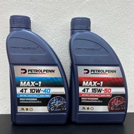 Petrolpenn Max-1 Fully 4T Engine Oil Minyak Hitam