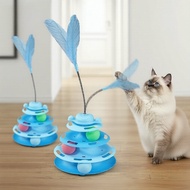 Fun 4-Layer Cat Ball Tower – Interactive Toy for Cats and Kittens  Menara Bola Kucing 4 Tingkat Meny