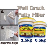 PYE Wall Putty Filler 0.5KG 1.5 KG Penampal Lubang Dinding Tampal Lubang Simen Putih Siap Campur Crack Wall