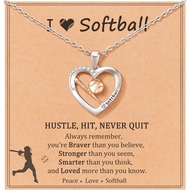 Hadiah Kalung Softball untuk Gadis, Barangan Softball, Hadiah Krismas untuk Remaja Perempuan, Anak P