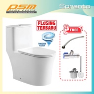 Sorento One Piece Water Closet Twister Rimless Flushing System Bathroom WC Package SRTWC8152-SH