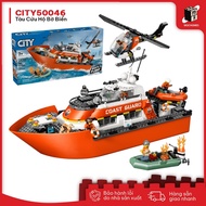 City assembled ship model toy Coast Rescue Ship 50046
