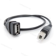 Black 50cm USB 2.0 Type A Female To USB B Male Scanner 3D Printer connector extender Cable USB 3D Pr
