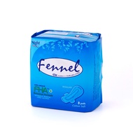 Fennel Herbal Cottony Night Sanitary Pad: Antibacterial Deodorize Anti-itch Soothe Menstrual Cramps 