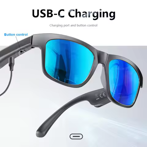 2026 New AI Smart Glasses Meta Glasses UV400 Sports Glasses Handsfree Call Eyewear Men Women Sunglas