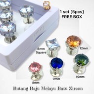 Lavivi Accessories Butang Baju Melayu Batu Zircon Nikah Button Malay Kerongsang Lelaki Butang Baju