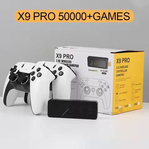 X9 PRO Video Game Stick Console 4K HD 42000 Games 128G Wireless Controller Retro TV Game Console 45 