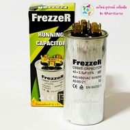 BPC-021 ++ FrezzeR Air Capacitor 40 + 3.5 UF +-5% (440/450V 50/60 Hz) 3 Genuine Brass Terminals