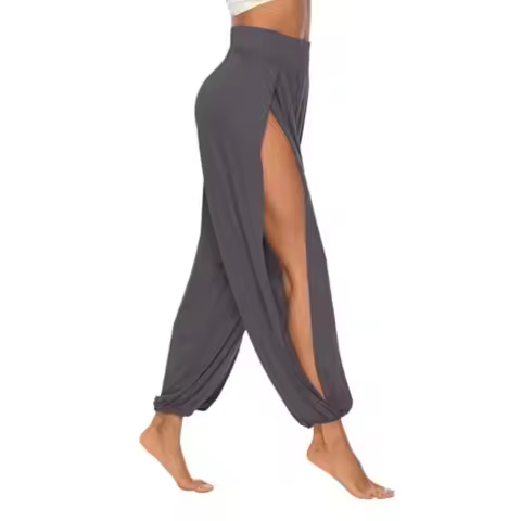 AvaCostume High Slit Harem Pants Women Hippie Harem Pants Trousers