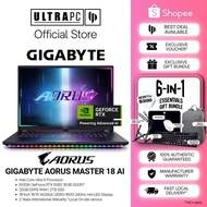 Gigabyte AORUS Master 18 AI Gaming Laptop — RTX5080 - 18" Mini LED 240Hz - Intel Core Ultra 9 Proces