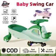 Children Twist Car 100KG MAX LOAD Yoyo Plasma Swing Car Music Toddler Twist Car LED Wheel Baby Swing