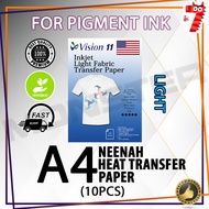 Vision T-Shirt Light Heat Transfer Paper USA (10pcs/pkt) Neenah 3G Paper