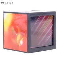 [Devoko] Mirror Magic Missing Coins Square Case Trick Prop Gimmick for Magician Accessory