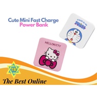 Ready Stock Cute Mini Leather Pattern Power Bank 5000mah Fast Charge Power Bank