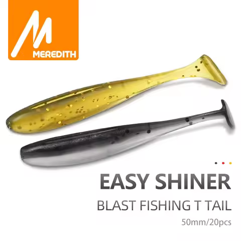Meredith Easy Shiner Soft Lures 5cm 0.88g 20pcs/lot Swimbaits Artificial Soft Bait Fish Wobblers Dou