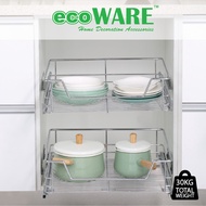 ecoWARE Four Side Pull Out Basket With Undermount Slide