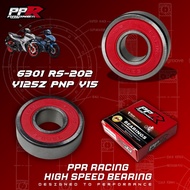 PPR RACING HIGH SPEED BEARING 6301RS-202 SPORT RIM Y125Z PNP Y15 6301 202 SPECIAL BEARING