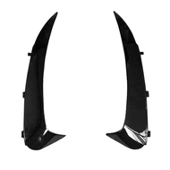 Car Rear Bumper Lip Spoiler Canards Trim for - C Class W205 C43 2015-2019 Snap-in Type