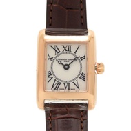全新未使用 Frederique Constant Classic Carre FC-200X1C 壓花皮革白色錶殼石英錶 1620 [二手] FREDERIQUE CONSTANT