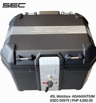 sec adamantium 45 liters & sec secure 36L 45L & 56L hard plastic top box