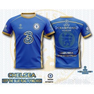 เสื้อบอลพิมพ์ลาย สโมสรฟุตบอล เชลซี สีน้ำเงิน แชมป์ Chelsea