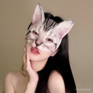 Stage Cat Mask Cartoon Half Face Mask Prom Show Facebook Animal Mask Halloween co 0TTX