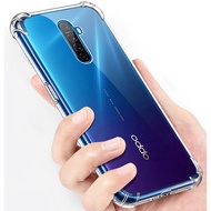 OPPO Reno Ace Reno 2 Z 2F Reno 3 Pro 10x Zoom Find X2 RX17 Neo R15 Pro R11 R11S R9 Plus Transparent Crystal Clear Cover With Reinforced Corners Slim Fit Anti-Scratch Shockproof Flexible TPU Phone Case