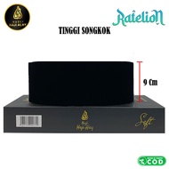 Peci Songkok JUMBO NUZLI HAJI ALAY DELUXE AC Hitam Polos Ukuran Dewasa Tinggi 9 10 Kopiah Beludru Ea
