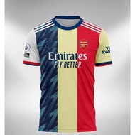 Combination Arsenal Jersey 2021 2022 Fullprinting T-Shirt / Baju Microfiber Jersi / Baju Jersey T-Shirt / Tshirt Jersey