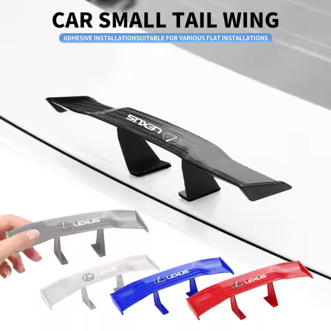 Carbon Look Car Rear Spoiler Mini Wings Small Model Decoration ABS Auto Accessories For Lexus F SPOR