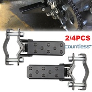 1/2Pair MTB BMX Bike Pedal Folding Retro Motorcycle Clamp-on Foot Step Pegs Footrest Footpeg Parts Motorbike Modified Parts [countless.sg]