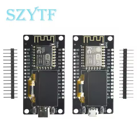 Nodemcu WiFi ESP8266 Development Board 0.96 Inch OLED Micro Type-C For Arduino