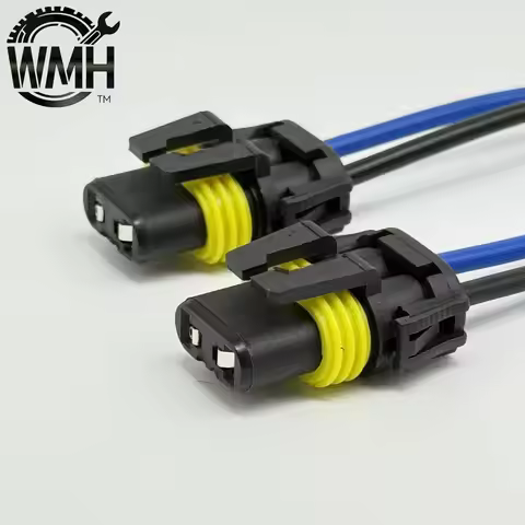 2pcs Female Adapter Wiring Harness Sockets Wire Connector 9005 9006 for Headlight Fog Lights